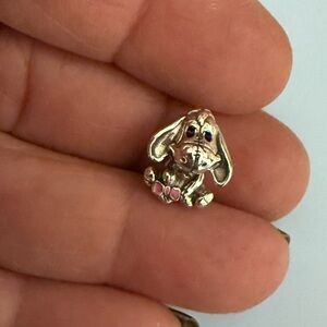 Cute Donkey Charm with Pink Bow